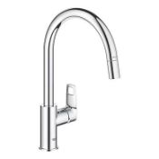 Boxed Grohe Start Cumbria C-Spout Pull-Out Kitchen Tap Chrome. RRP £190.00. (LOC: SR9.4.6-QA2875 -