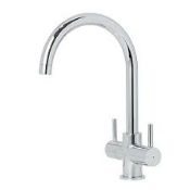 3 x Boxed Cooke & Lewis Chrome effect Kitchen Twin lever Tap (LOC: SR9.4.4-QA2898 - 1P)
