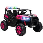 Boxed AIYAPLAY 24V Electric Ride on Car, 2-Seater Electric Car for Kids with Remote, Bluetooth, Soft