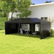 Boxed Outsunny 6 x 3m Marquee With Windows & Side Panels (LOC: R49.7-QA3192 - 1LP)