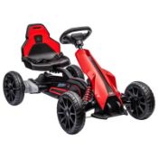 Boxed HOMCOM 12V Electric Go-Kart for Kids, Ride-On Racing Go-Kart, with Forward and Reversing