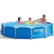 Boxed vidaXL Intex Swimming Pool Metal Frame Outdoor Garden Summer Water Centre (LOC: SR6.5.2-QA3290