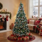 Boxed Lighted Artificial Pine Christmas Tree 6.9' H (LOC: SR6(6.3)-XL284 - MP)