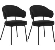 Boxed Ludvik 48cm H Velvet Upholstered Upholstered Back Armchair (LOC: SR6.6.3-QA3241 - 1LP)