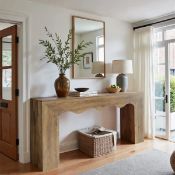 Boxed 160 cm Console Table with Wavy Design (LOC: SR6.6.2-QA3255 - 1LP)