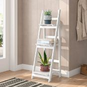 Boxed Dashiell 110cm H x 35cm W Wood Ladder Bookcase (LOC: SR6.7.5-QA3919 - 1LP)