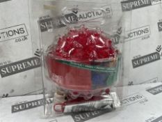 12 X BRAND NEW KONSTSMIDE 50 LED RED DECORATION BALLS (LOC: 18.10.-AA9070 - 2P)