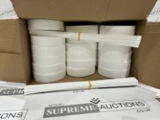 15x BRAND BRIGHT CREATIONS 60 PIECE STYROFOAM SETS. (LOC: 18.2-AA1070 - 1P)