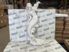 2 X BRAND NEW Design Toscano The Mermaid of Langelinie Cove Wall Sculpture, Antique Stone (LOC: 51.