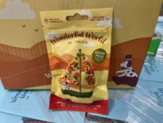 240 X BRAND NEW WONDERFUL WORLD OF TREATS 50G VEGGIES PIZZA DOG TREATS BB NOV 2025 RRP £2 EACH (LOC: