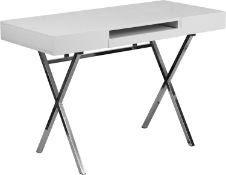 BRAND NEW Flash Furniture Tybee 44.25''W x 21.625''D White Computer Desk with Keyboard Tray and