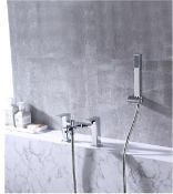 BRAND NEW VURTU Barkway Bath Shower Mixer, 1/4 Turn, Dual Lever Ceramic Disc, High/ Low Water