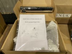 BRAND NEW VURTU Ares 2 Tap Hole Wall Mounted Basin/ Bath Filler, 1/4 Turn, Single Lever Ceramic