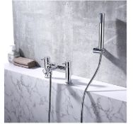 BRAND NEW VURTU Braughing Bath Shower Mixer, 1/4 Turn, Dual Lever Ceramic Disc, High/ Low Water