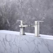 BRAND NEW VURTU Barkway Bath Filler, 1/4 Turn, Dual Lever Ceramic Disc, High/ Low Water Pressure,