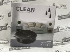 3 X BOXED CLEAN SMART ROBOT SWEEPIN ROBOT VACUUMS (LOC: 22.6-AA4670 - 1LP)