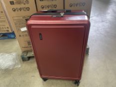 BRAND NEW KONO PREMIUM 28 INCH RED LUGGAGE BAG WITH SECURITY LOCKING RRP £179 (LOC: 46.18-aa8787 -