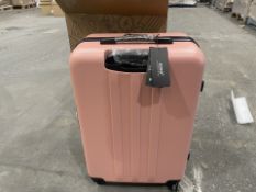 BRAND NEW KONO PREMIUM 24 INCH DARK BLUE/BLACK 24 INCH LUGGAGE NUDE WITH SECURITY LOCK RRP £129 EACH