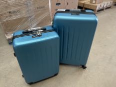 BRAND NEW SET OF 2 KONO PREMIUM LUGGAGE SET INCLUDING 28 INCH AND 24 INCH LUGGAGE BAGS IN NAVY AND