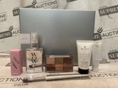 5 X 6 PIECE LOOK FANTASTIC SILVER BEAUTY BOX GIFT SETS INCLUDING REVOLUTION, AVANT, WOW ETC (LOC:
