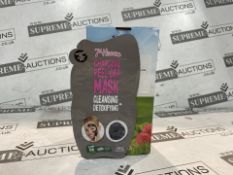 192 X BRAND NEW 7TH HEAVEN 10ML CHARCOAL PEEL PFF MASKS, CLEANSING AND DETOXIFYING RRP £8 EACH (LOC: