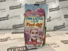 192 X BRAND NEW 7TH HEAVEN 10ML PINK CACTUS AND CLAY PEEL OFF MASKS, REMOVES UNWANTED OILS AND