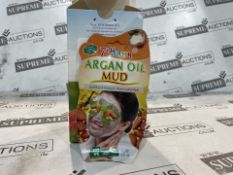 192 X BRAND NEW 7TH HEAVEN ARGAN OIL MUD MASKS 15G RRP £8 EACH (LOC: 48.15-AA4342 - 1P)