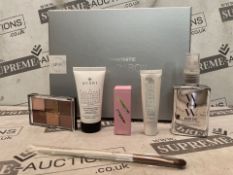 5 X 6 PIECE LOOK FANTASTIC SILVER BEAUTY BOX GIFT SETS INCLUDING REVOLUTION, AVANT, WOW ETC (LOC: