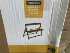 2 X BRAND NEW TRAMONTINA FOLDING BENCH SEATS RRP £99 EACH (LOC: 42.13-AA7747 - 2LP)