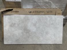 PALLET TO CONTAIN 40 X NEW PACKS OF JOHNSON TILES CERAMIC SELECT GREY 600 X 300MM (SINA2A) 1.08M2