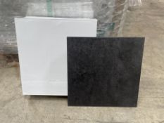 PALLET TO CONTAIN 80 X BRAND NEW PACKS OF VICTORIA CARPETS LUXURY VINYL TILE FLOORING CHARCOAL