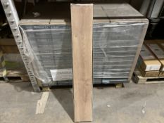 8 X BRAND NEW PACKS OF Eurohome Medium Oak Laminate Flooring. EACH PACK HAS A TOTAL COVERAGE OF 2.