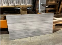 TRADE PALLET TO CONTAIN 78x BRAND NEW PACKS OF WAVES GRIS GLOSS TILES 30 X 60CM (5 PER PACK GIVING A