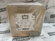18 X BRAND NEW PACKS OF 50 CHIC LEAF 20.3CM PALM LEAF PLATES RRP £20 EACH (LOC: 46.14-HH2338 - 3P)
