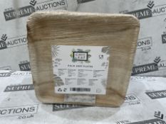 18 X BRAND NEW PACKS OF 50 CHIC LEAF 20.3CM PALM LEAF PLATES RRP £20 EACH (LOC: 19.2-HH2377 - 3P)
