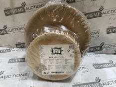 18 X BRAND NEW PACKS OF 48 CHIC LEAF PALM LEAF PLATES SIZES 25.4CM AND 17.8CM DIAMETER RRP £25