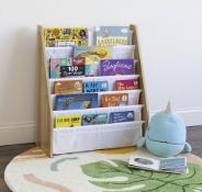 3 X BRAND NEW Humble Crew Children's Shelf, Wooden Toy Organiser Shelf, 9 Fabric Bins, Natura/