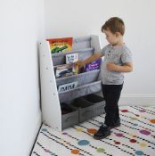 4 X BRAND NEW Humble Crew Children's Bookcase Storage Rack with 4 Tiers, Children's Bookrack,