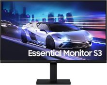Boxed Samsung 24" Essential Monitor S33F FHD (1,920 x 1,080) 100Hz Refresh Rate 5Ms for Gaming and