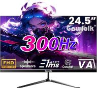 Boxed Gawfolk 24.5 Inch Gaming Monitor 300Hz FHD 1080p VA Computer Monitor with Built-in Speakers