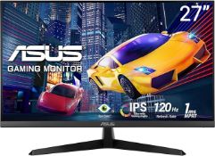 Boxed ASUS VY279HGR Eye Care Gaming Monitor – 27 inch FHD (1920x1080), IPS, 120Hz OC,