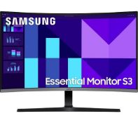 Boxed SAMSUNG LS32D396GAUXXU Full HD 32" Curved VA LCD Monitor - Black (LOC: SR9(6.19)-KK5369 -