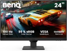 Boxed BenQ GW2490E 24 Inch Eye-care Gaming Monitor, 100Hz, 1920x1080p, IPS, 2X HDMI, DisplayPort,