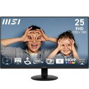 Boxed MSI PRO MP252L 24.5-Inch FHD Office Monitor - 1920 x 1080 IPS Panel, 4-Sided Frameless, 100 Hz