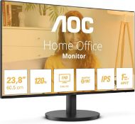 Boxed AOC 24B3HA2 24 inch FHD Monitor 120Hz, IPS Panel, 4ms GtG, , Speakers, (1920x1080 HDMI 1x 1.