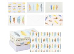 29 x Best Paper Greetings All Occasion Greeting Card Box Set (48-Pack) - Colorful Watercolour