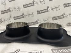 10 X BRAND NEW PREMIUM SILICONE BASED DOUBLE BOWL FEEDERS RRP £19 EACH (LOC: 19.9-AA5016 - 2P)