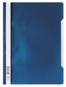 16 x Boxed Packs of 50 Durable Clear View Project Folder Document Report File, A4, Dark Blue, The
