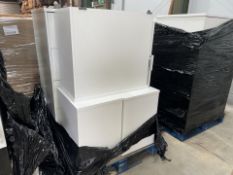 PALLET TO CONTAIN 5 X WHITE FILING CABINETS IN VARIOUS SIZES (LOC: 41.16-HH2605 - FP)