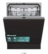 BOXED HISENSE HV16AUK Full-Size Fully Integrated Dishwasher The gurgles and hums of dishwashers